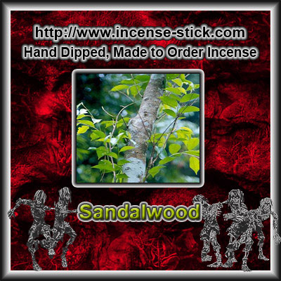 Sandalwood - Charcoal Incense Sticks - 20 Count Package - Click Image to Close