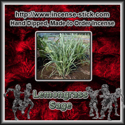 Lemongrass Sage - Charcoal Incense Sticks - 20 Count Package
