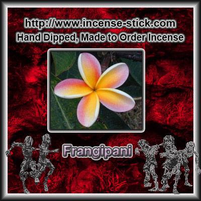 Frangipani - 4 Inch Incense Sticks - 25 Count Package