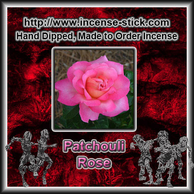 Patchouli Rose - 4 Inch Incense Sticks - 25 Count Package