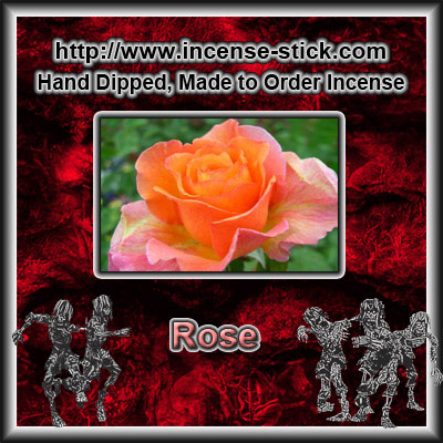Rose - 8 Inch Charcoal Incense Sticks - 20 Count Package