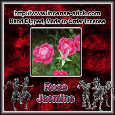 Rose Jasmine - 8 Inch Charcoal Incense Sticks - 20 Count Package