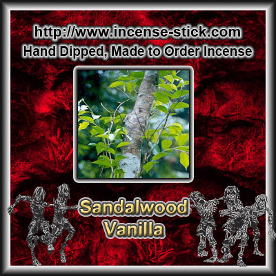Sandalwood Vanilla - Charcoal Incense Sticks - 20 Count Package