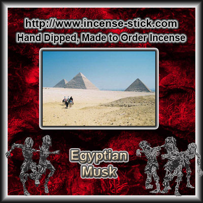 Egyptian Musk - 6 Inch Incense Sticks - 25 Count Package