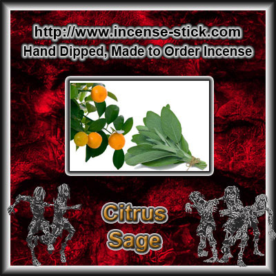 Citrus Sage YC [Type]* - Colored Incense Sticks - 20 Ct Package