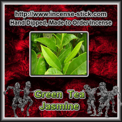 Green Tea N' Jasmine - Charcoal Incense Cones - 20 Count Package