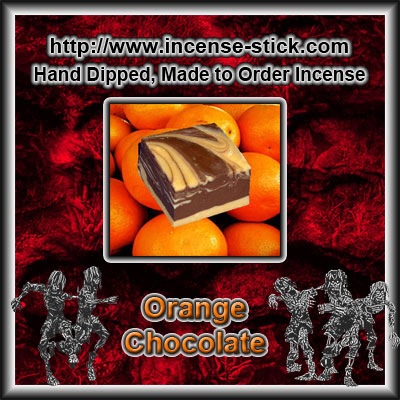 Orange Chocolate - 8 Inch Charcoal Incense Sticks - 20 Ct Pk