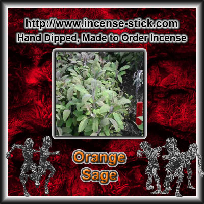 Orange Sage - 6 Inch Incense Sticks - 25 Count Package