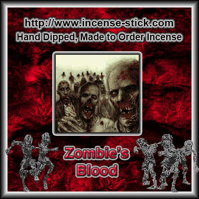 Zombie's Blood - Charcoal Incense Cones - 20 Count Package - Click Image to Close