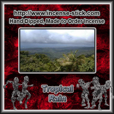 Tropical Rain - 8 Inch Charcoal Sticks - 20 Count Pacakge