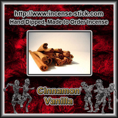 Cinnamon Vanilla - Colored Incense Sticks - 20 Count Package