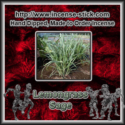 Lemongrass Sage - Black Incense Sticks - 20 Count Package