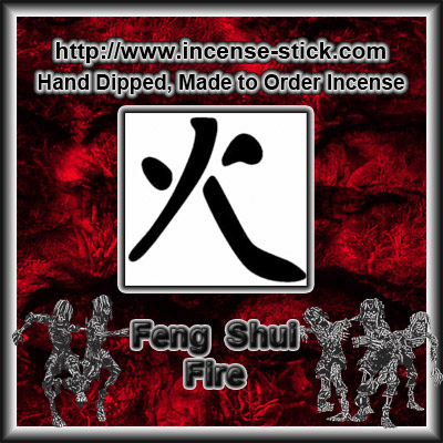 Feng Shui Fire - 4 Inch Incense Sticks - 25 Count Package
