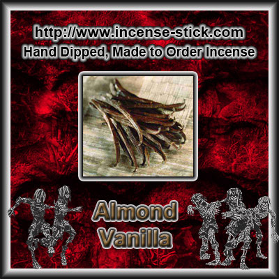 Almond Vanilla - Charcoal Incense Sticks - 20 Count Package
