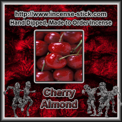 Cherry Almond - Black Incense Sticks - 20 Count Package