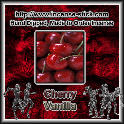 Cherry Vanilla - Black Incense Sticks - 20 Count Package