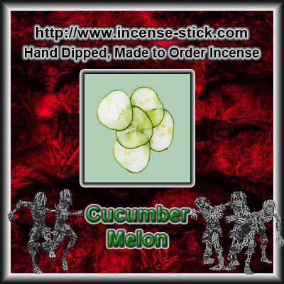 Cucumber Melon - Colored Incense Cones - 20 Count Package