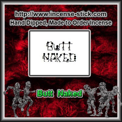 Butt Naked - Charcoal Incense Cones - 20 Count Package