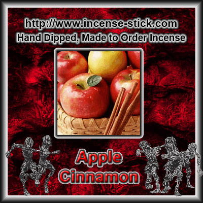 Apple Cinnamon - Black Incense Sticks - 20 Count Package