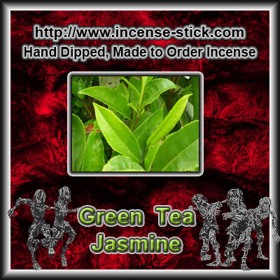 Green Tea N' Jasmine - Black Incense Sticks - 20 Count Package