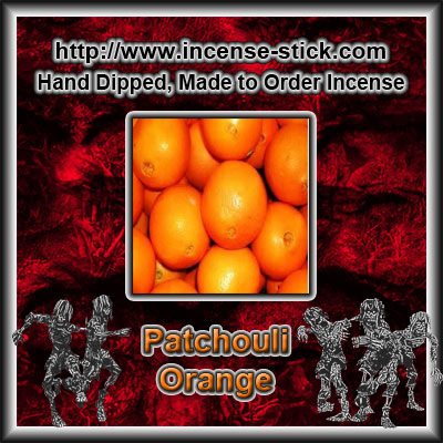 Patchouli Orange - 8 Inch Charcoal Sticks - 20 Count Package